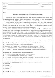 Atividade de língua portuguesa: Numeral fracionário - 7º ano