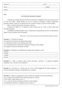 Atividade de português: Siglas – 8º ano Atividade de língua portuguesa: Siglas - 8º ano
