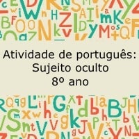 Atividade de português: Sujeito oculto – 8º ano Atividade de português: Sujeito oculto - 8º ano