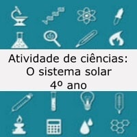 Atividade de ciências: O sistema solar - 4º ano