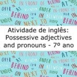 Atividade de inglês: Present Continuous Tense - 7º ano - Acessaber