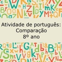 Atividade de português: Comparação - 8º ano