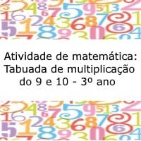 TABUADA DA MULTIPLICAÇÃO POR 9 PARA COMPLETAR - ATIVIDADE  Tabuada de  multiplicação, Tabuada, Atividades com vogais