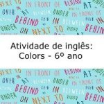 Atividade - Greetings 6 ano - Inglês