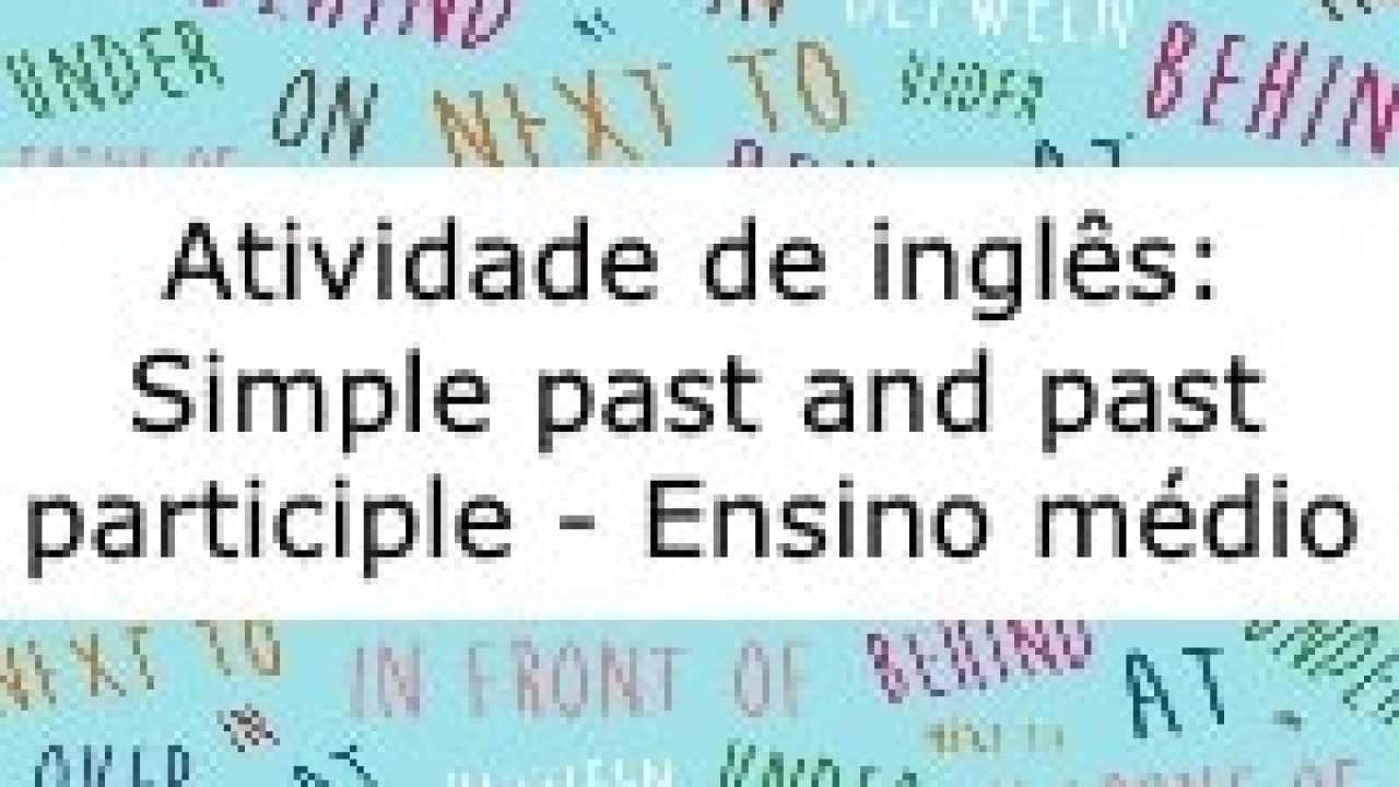 Atividade de inglês: Present Continuous Tense - 7º ano - Acessaber