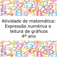 Atividade de matemática: Expressão numérica e leitura de gráficos - 4º ano