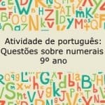 Atividade de português: Questões sobre numerais – 9º ano