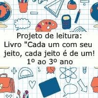 Projeto De Leitura Livro Cada Um Com Seu Jeito Cada Jeito De Um Ao Ano Acessaber