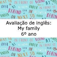 traduza o texto  My lovely family​ 