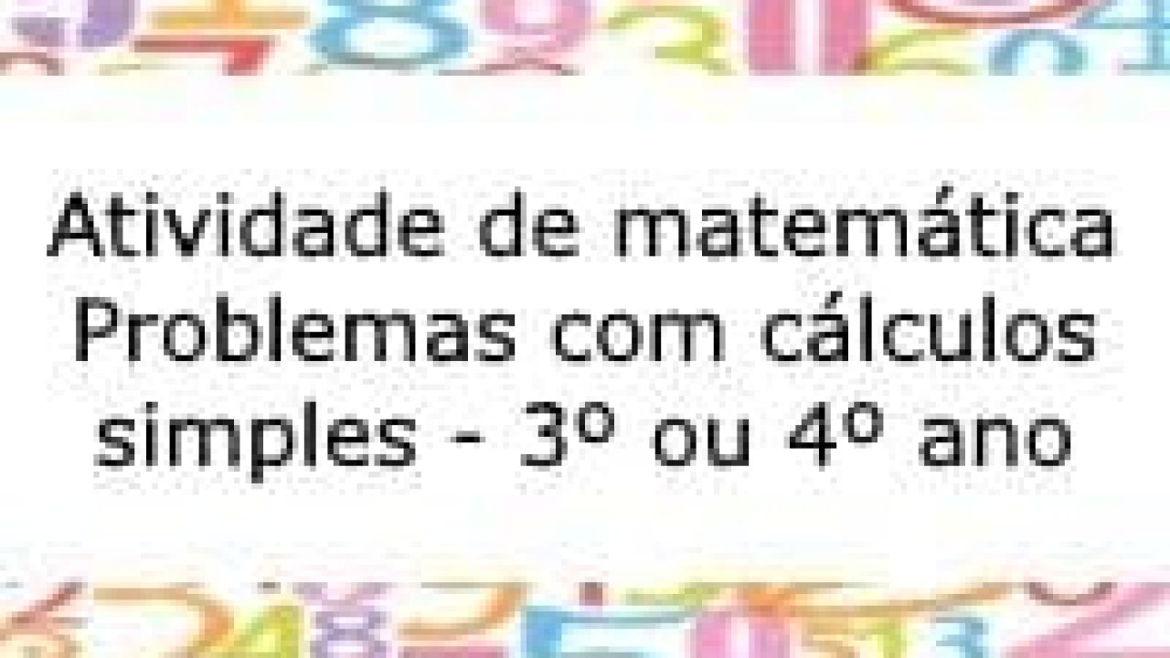 Jogo de matemática com cálculos matemáticos e probleminhas