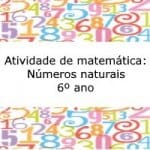 Atividade de Matemática: Números naturais – 6º ano