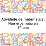 Atividade de matemática: Números naturais – 6º ano