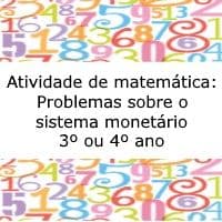 Atividade de matemática: Situações problema - 3º ano - Acessaber