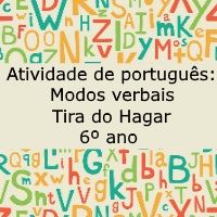 Atividade de português: Modos verbais – tira do Hagar – 6º ano Atividade de língua portuguesa: Modos verbais - tira do Hagar - 6º ano