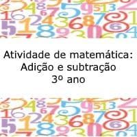 Atividades de Matemática para o 3º Ano – Adição e Subtração