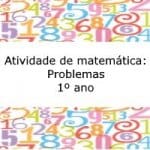 Atividade de matemática: Problemas – 1º ano