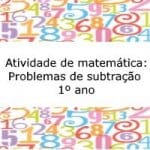 Atividade de matemática: Problemas de subtração – 1º ano