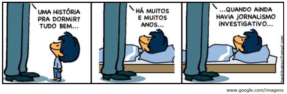 Tirinha sobre jornalismo Tirinha sobre jornalismo