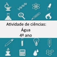 A água - 4º ano