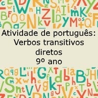 Verbos transitivos diretos – 9º ano Verbos transitivos diretos - 9º ano