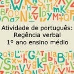 Atividade de português: Regência verbal – 1º ano do Ensino Médio