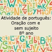 Oração com e sem sujeito