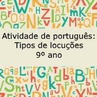 Tipos de locuções Tipos de locuções