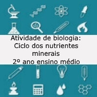 Ciclo dos nutrientes minerais - 2º ano ensino médio