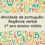 Atividade de português: Regência verbal – 1º ano do ensino médio
