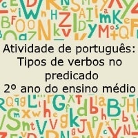 tipos de verbos no predicado 2 ano ensino medio