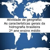 Atividade De Geografia: Características Gerais Da Hidrografia ...