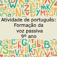 formaçao da voz passiva