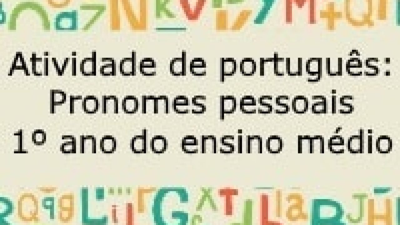 Proposta de Ensino em Língua Portuguesa – Pronomes