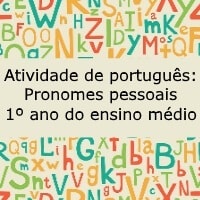 pronome pessoal 1 ano ensino medio