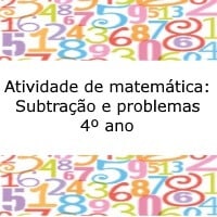 subtraçao e problemas – 4º ano – subtraçao e problemas - 4º ano -