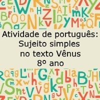 sujeito simples no texto venus 8 ano sujeito simples no texto venus 8 ano