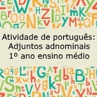 adjuntos adnominais