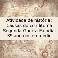 Atividade de história: Causas do conflito na Segunda Guerra Mundial ...