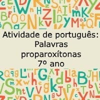 palavras proparoxitonas 7 ano