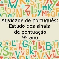 Estudo dos sinais de pontuação – 9º ano
