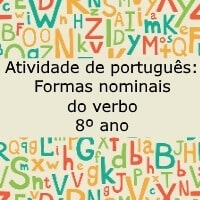 Formas nominais do verbo - 8º ano