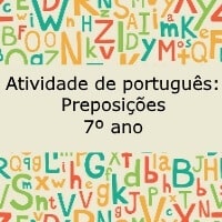 Preposições – 7º ano Preposições - 7º ano