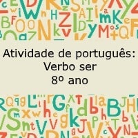 Verbo ser – 8º ano