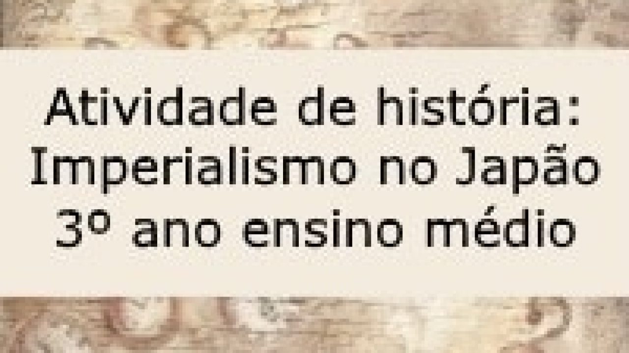 Resumo japão 1ºano hist