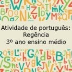 Atividade de português: Regência – 3º ano ensino médio