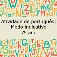 Modo indicativo – 7º ano