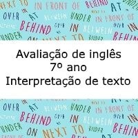 AVALIAÇÃO DE INGLÊS - 3º BIMESTRE (7º ANO).doc