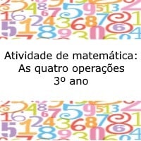 Jogando, brincando e aprendendo as quatro operações  Matemática, Fichas de  exercícios de matemática, Atividades de matemática 3ano