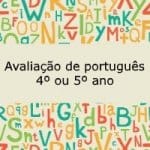 Avaliação de português – 4º ou 5º ano
