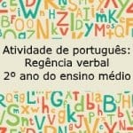 Atividade de português: Regência verbal – 2º ano do ensino médio
